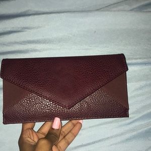 Burgundy wallet